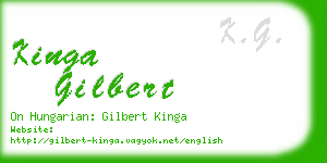 kinga gilbert business card